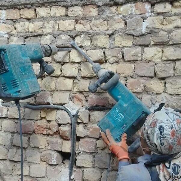 تخریب ساختمان کلی و جزئی با کارگران حرفه ای