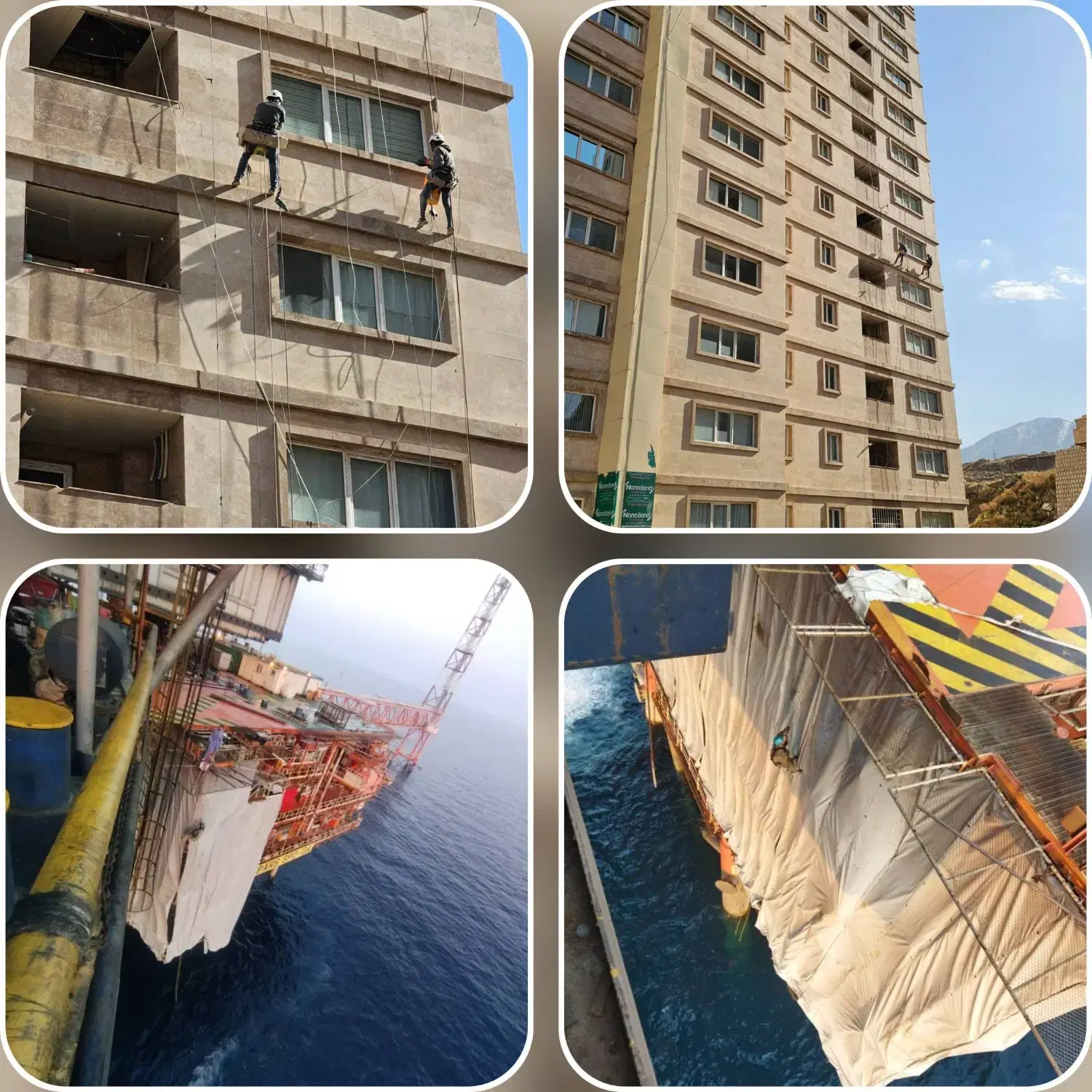 مجری نمای کنیتکس شرکت ارتفاع کاران مدرن بام شیراز